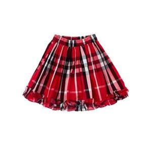 NEW DUFFIELD LANE girl's blitzen skirt in red plaid